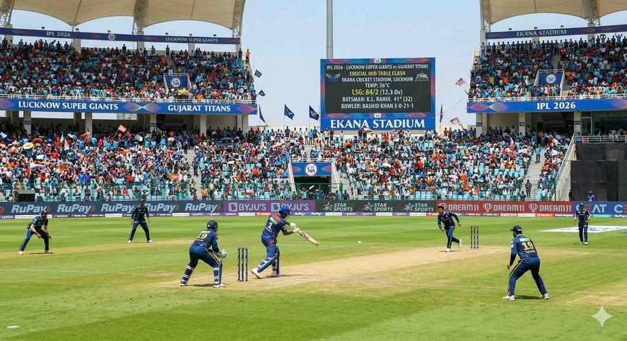 LSG Host Gujarat Titans in Scorching Ekana Afternoon Showdown