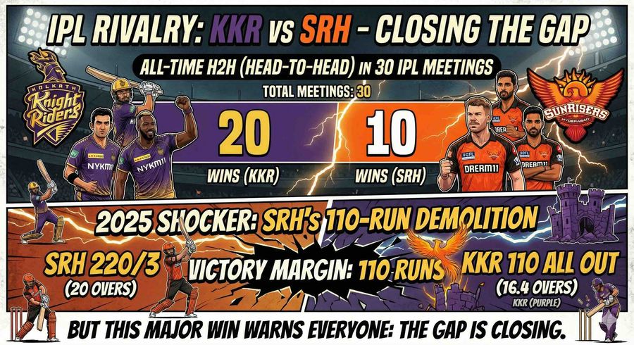 KKR Own This Rivalry — But SRH Aren't Done Yet