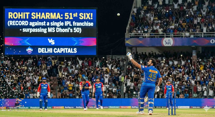Rohit Overtakes Dhoni for Most IPL Sixes Against One Team