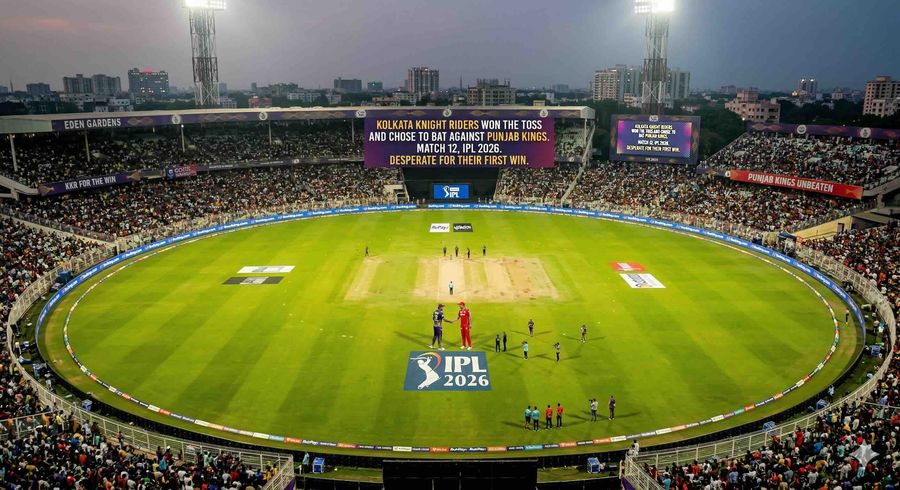 KKR Opt to Bat Against Unbeaten Punjab at Eden Gardens